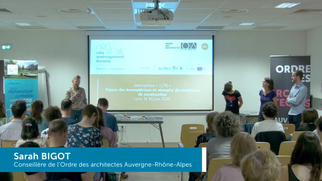 Captation vidéo institutionnelle à Lyon pour l'ordre des architectes