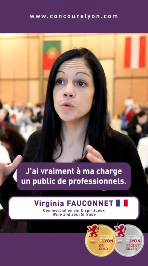 montage vidéo pour réseaux sociaux d'une interview au concours international de vins de Lyon