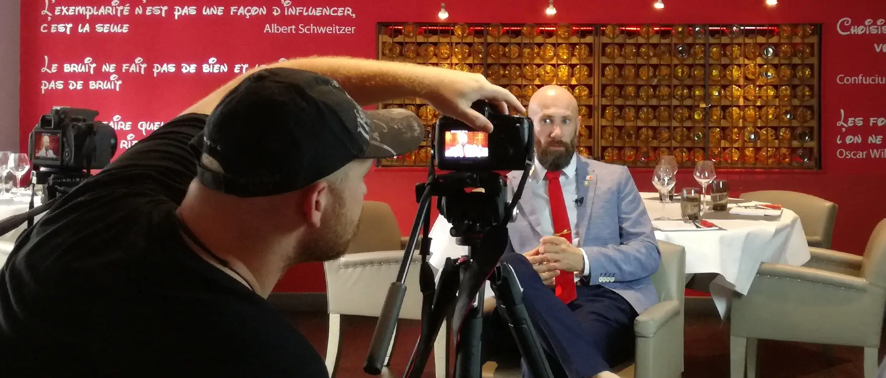 Captation vidéo d'un séminaire pour la réalisation d'un film d'entreprise